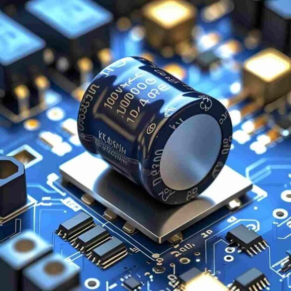 16V 1000uF SMD 4 x 5.4mm Electrolytic Capacitor KiCad Model